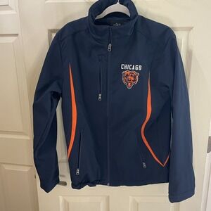 NFL G-III Chicago Bears Long Sleeve Zip Up Jacket S Football Nice With Pockets
